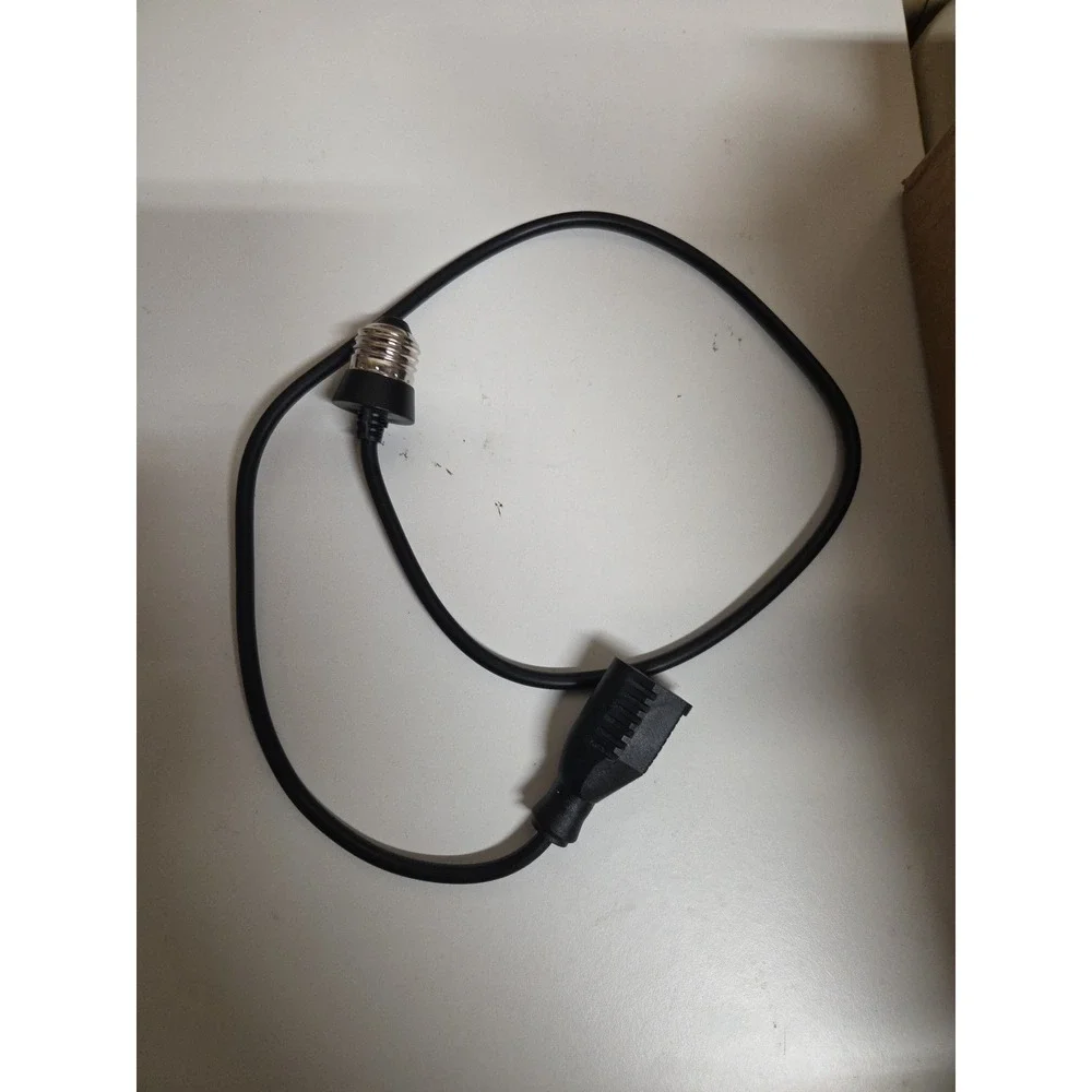 Light Bulb Socket To 3 Prong Plug Power Adapter‎ Male 3 Feet